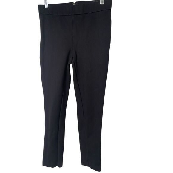 J.Crew Womens Pixie Pants S Any Day Stretch Ponte Back Zip Black Ankle High Rise - Picture 1 of 5